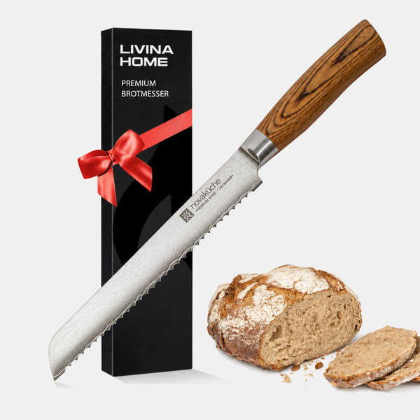 Damastmesser Premium | Profi Brotmesser