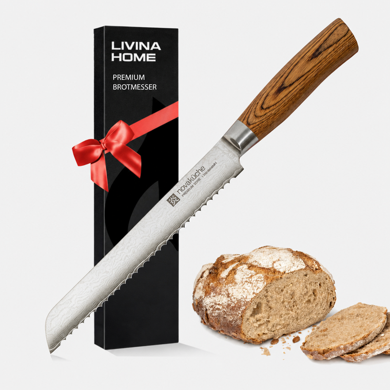 Damastmesser Premium | Profi Brotmesser