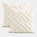#weiss #2 St. mit Kissen #50 cm x 50 cm