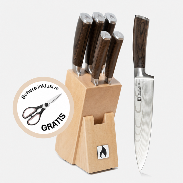 Küchenmesser Premium | 5er Messer-Set mit Block